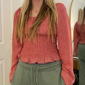 Long sleeve float blouse